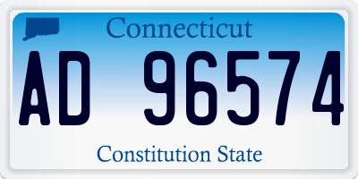 CT license plate AD96574