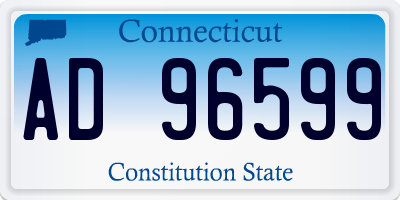 CT license plate AD96599