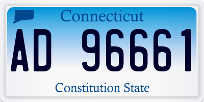 CT license plate AD96661