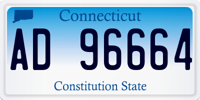 CT license plate AD96664