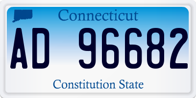 CT license plate AD96682