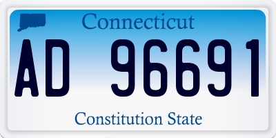 CT license plate AD96691