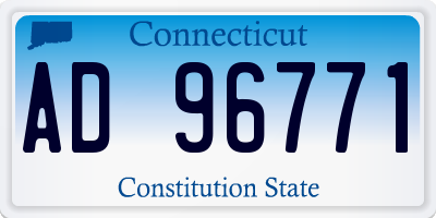 CT license plate AD96771