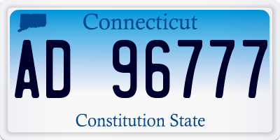 CT license plate AD96777