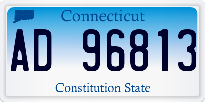 CT license plate AD96813