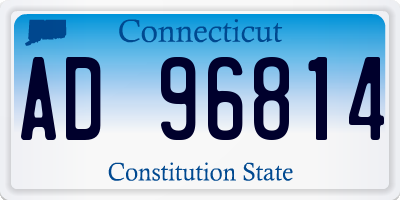 CT license plate AD96814