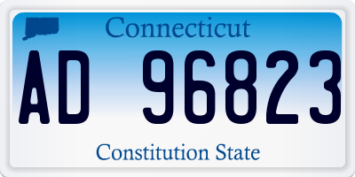 CT license plate AD96823