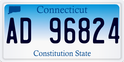CT license plate AD96824
