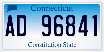 CT license plate AD96841