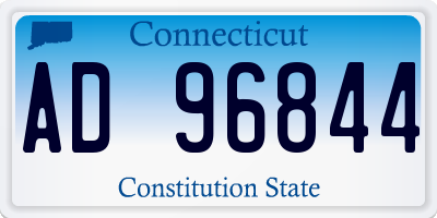 CT license plate AD96844