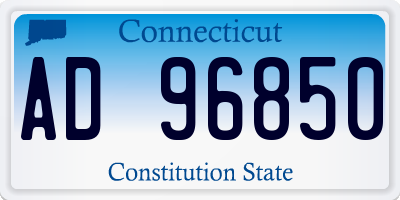 CT license plate AD96850