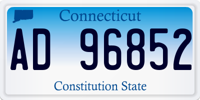 CT license plate AD96852