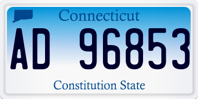 CT license plate AD96853