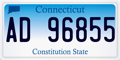 CT license plate AD96855