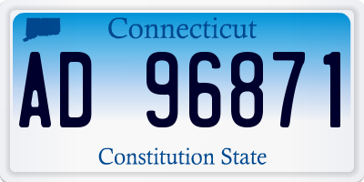 CT license plate AD96871