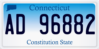 CT license plate AD96882