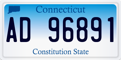CT license plate AD96891