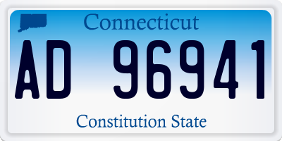 CT license plate AD96941