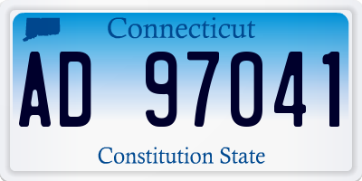 CT license plate AD97041