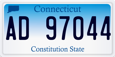 CT license plate AD97044