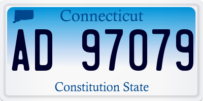 CT license plate AD97079