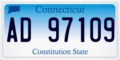 CT license plate AD97109