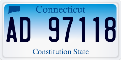 CT license plate AD97118