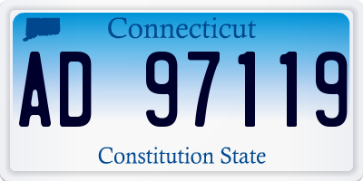 CT license plate AD97119