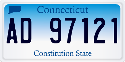 CT license plate AD97121