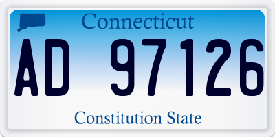 CT license plate AD97126