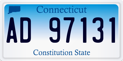 CT license plate AD97131