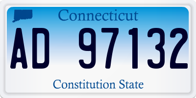 CT license plate AD97132