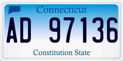 CT license plate AD97136