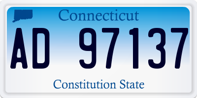 CT license plate AD97137