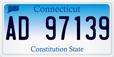 CT license plate AD97139