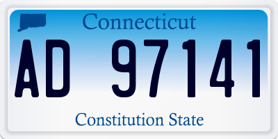 CT license plate AD97141