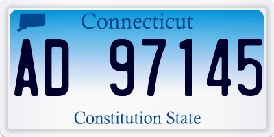 CT license plate AD97145