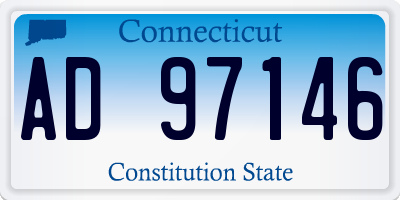 CT license plate AD97146