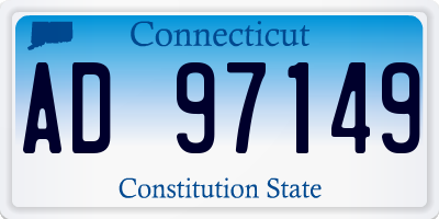 CT license plate AD97149