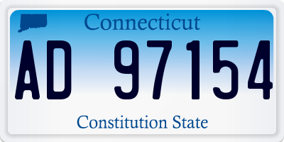 CT license plate AD97154