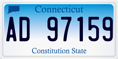 CT license plate AD97159