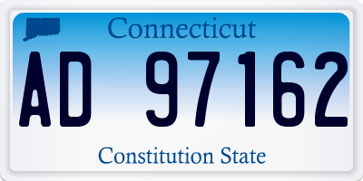 CT license plate AD97162