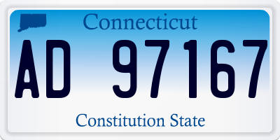 CT license plate AD97167