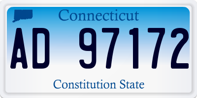 CT license plate AD97172