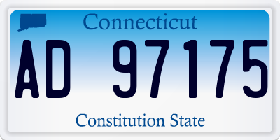 CT license plate AD97175