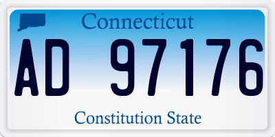CT license plate AD97176