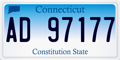 CT license plate AD97177