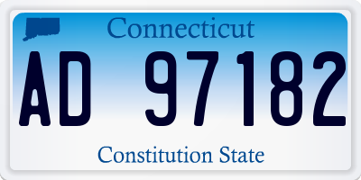 CT license plate AD97182