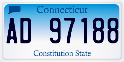 CT license plate AD97188