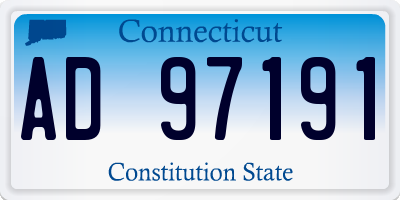 CT license plate AD97191